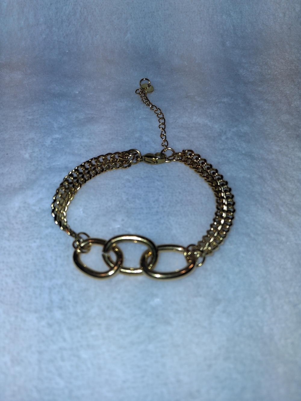 Gold-Tone Interlinked Circle Chain Bracelet - Women